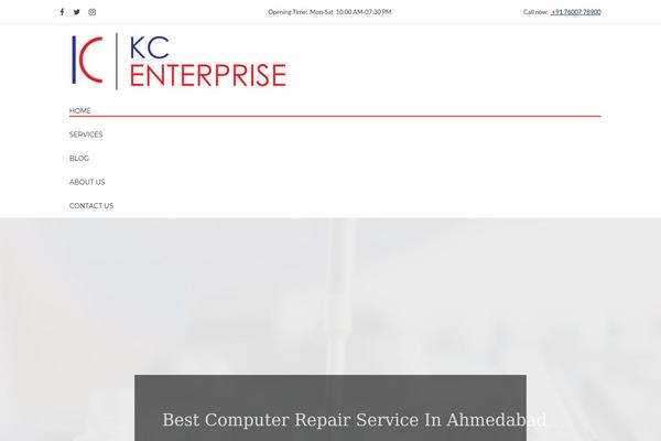 Phone-repair theme site design template sample