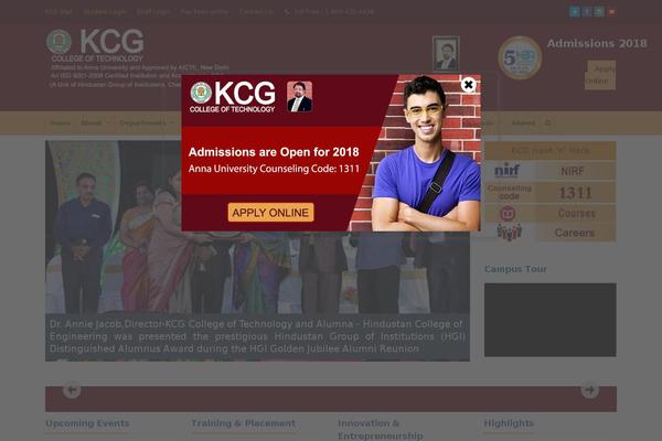 kcgcollege.ac.in site used Kcg