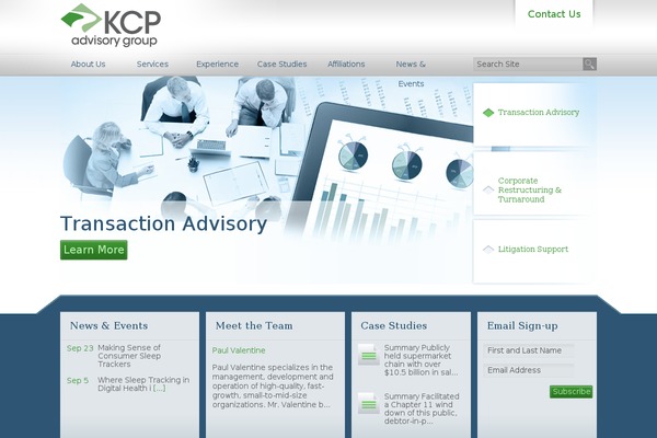 Kcp theme site design template sample