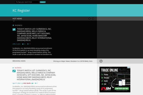 kcregister.com site used NewsMag