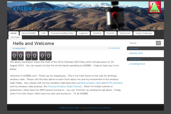 Mantra theme site design template sample
