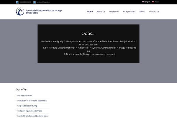 WordPress website example screenshot