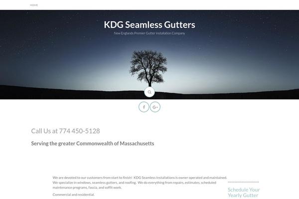 kdggutters.com site used Yoo_drive_wp1