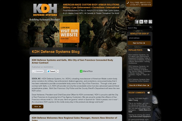 kdhbodyarmor.com site used Kdh