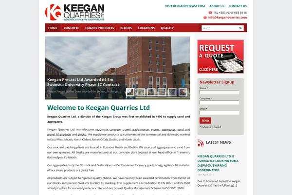 keeganquarries.com site used Keegans