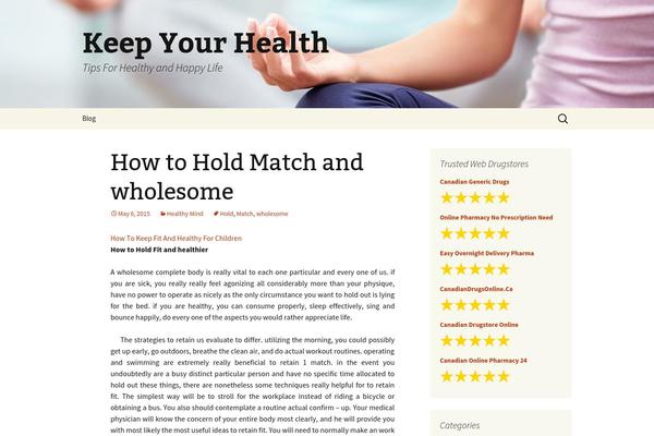 Twenty Thirteen theme site design template sample