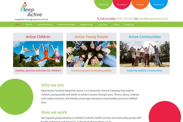 keepactive.org.uk site used U-desgin-child