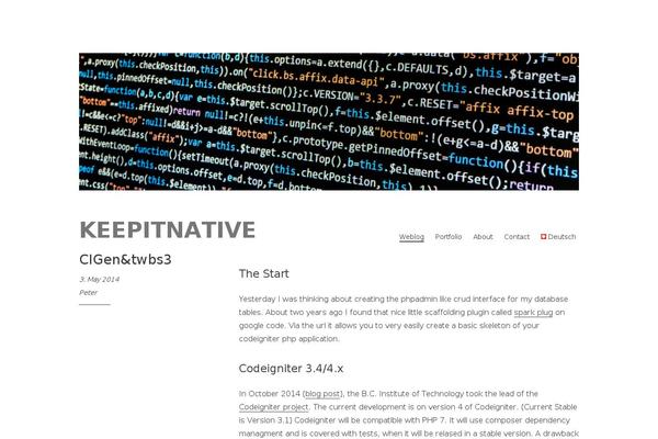 keepitnative.ch site used Libre
