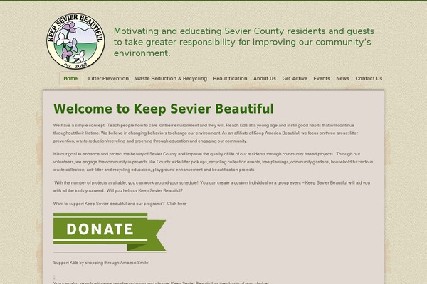 keepsevierbeautiful.org site used Organicweb-new