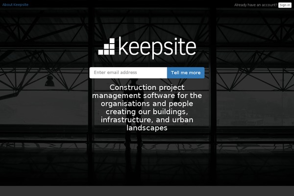keepsite.co site used Front