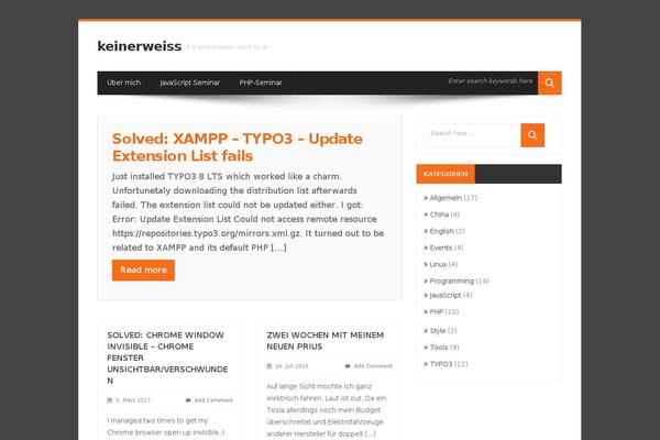 WordPress website example screenshot