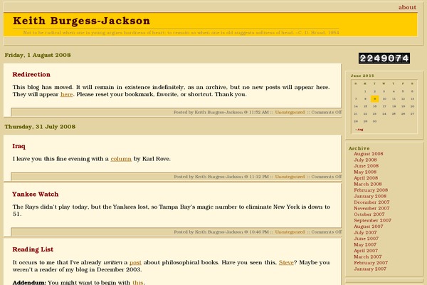 WordPress website example screenshot