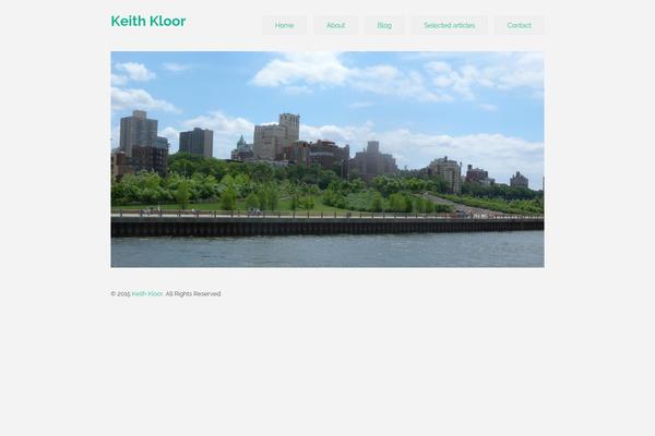 keithkloor.com site used Simple Mag
