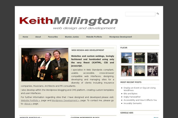 WordPress website example screenshot