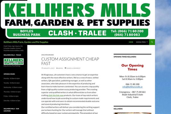 Twenty Fourteen theme site design template sample