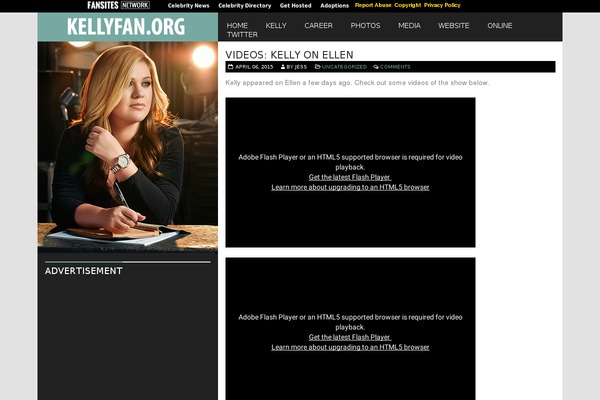 kellyfan.org site used Premade4