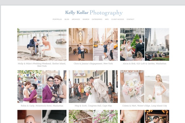 Prophoto4 theme site design template sample