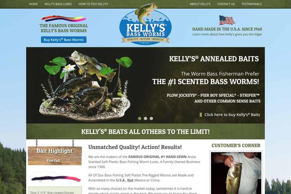 kellysbassworms.com site used Kellys