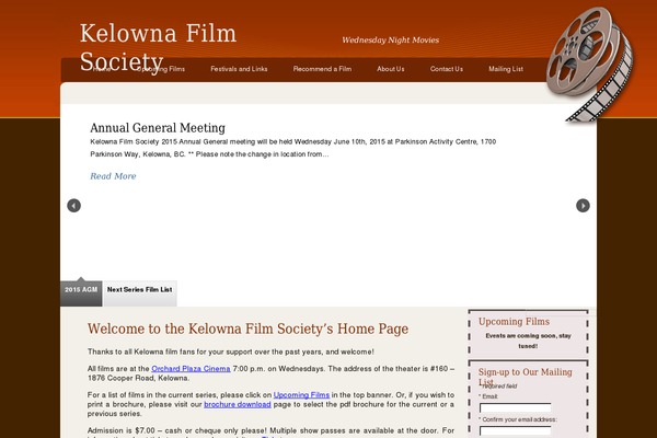 kelownafilm.com site used Cherryframework-kelownafilm