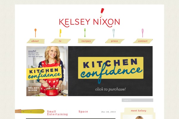 kelseynixon.com site used Kelseyskitchen