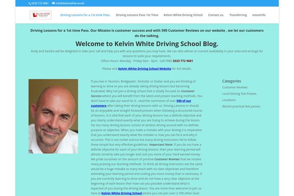 Divi theme site design template sample