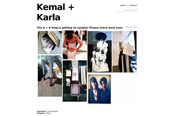 Kk theme site design template sample