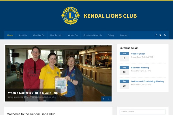 kendal-lions.org.uk site used Universe