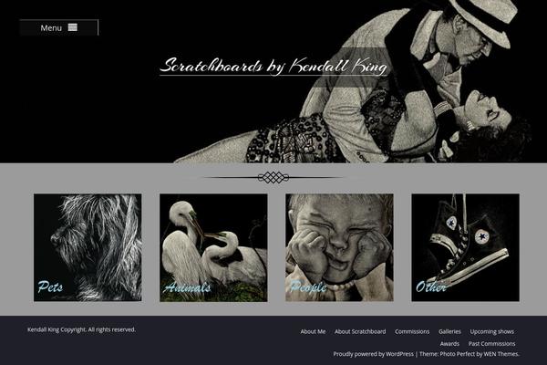 Photo Perfect theme site design template sample