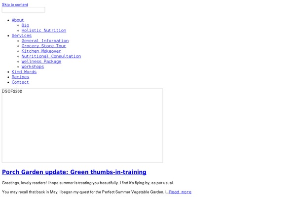 WordPress website example screenshot