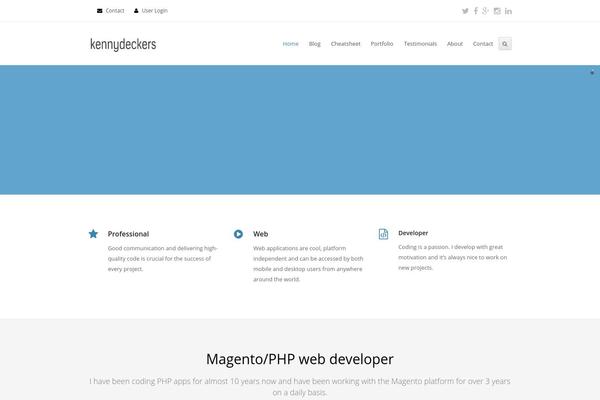 Total theme site design template sample