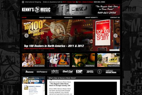 kennysmusicstore.com site used Kennys