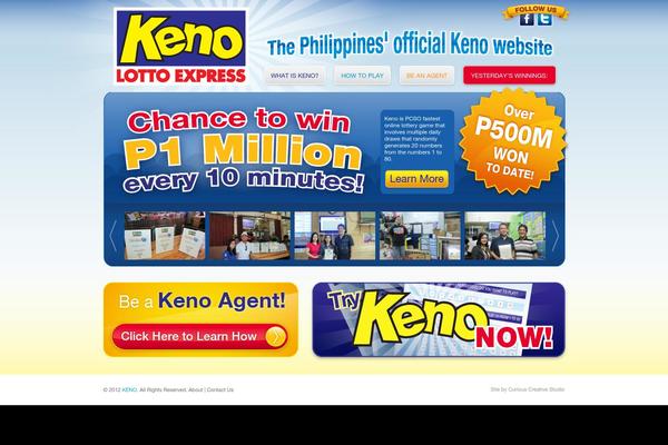 kenophilippines.com site used Keno