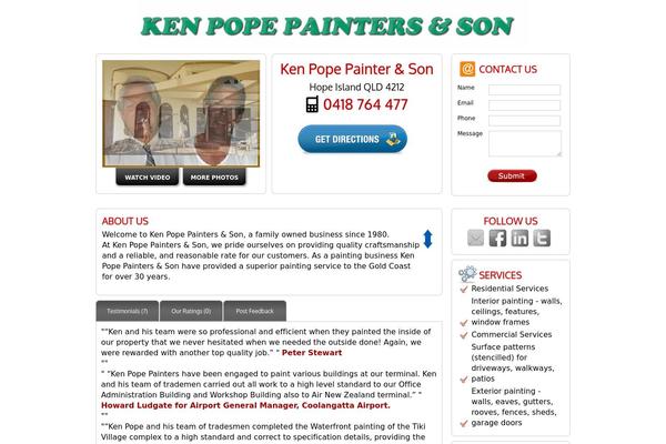 kenpopepaintersandson.com site used Generator