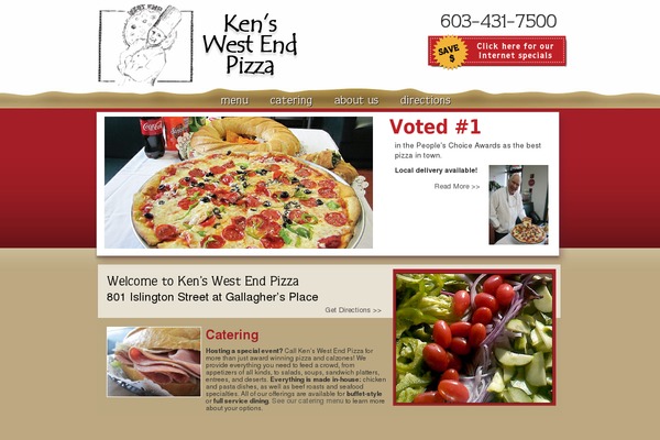 kenswestendpizza.com site used Kenswestend