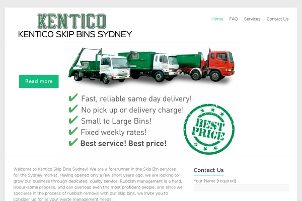 WordPress website example screenshot