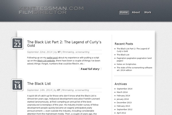 Grey theme site design template sample