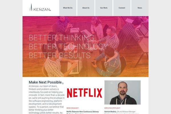 kenzan.com site used Kenzan