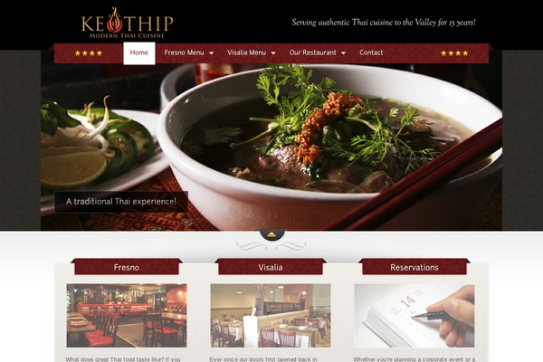 The Restaurant theme site design template sample