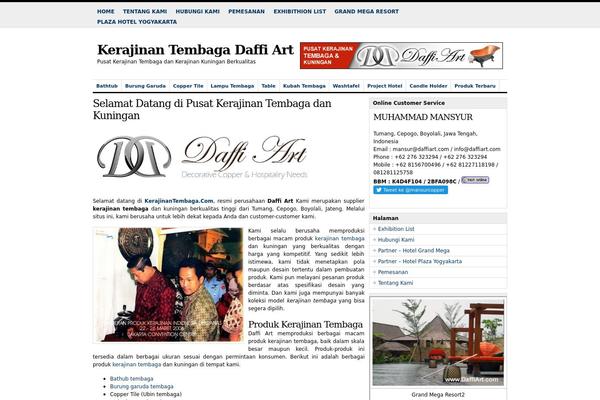 kerajinantembaga.com site used Wp Clear Premium