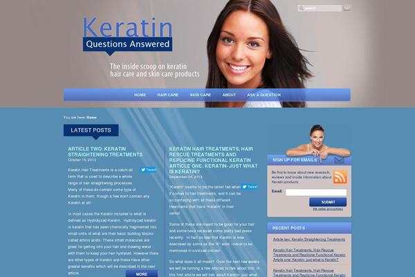 Keratin theme site design template sample