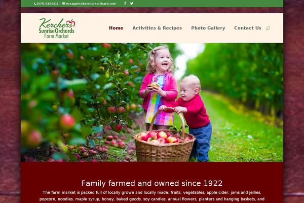 kerchersorchard.com site used Divi Child