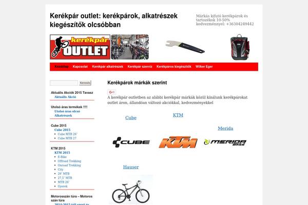 kerekparoutlet.eu site used Twentyten.1.6