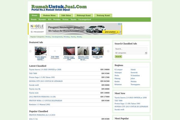 WordPress website example screenshot