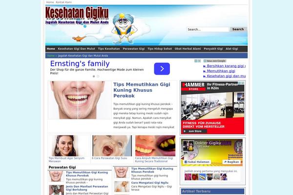 kesehatangigiku.com site used Teguhtheme