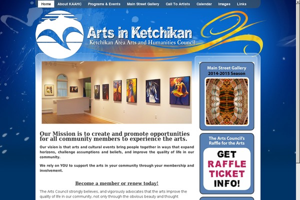 ketchikanarts.org site used Ketarts