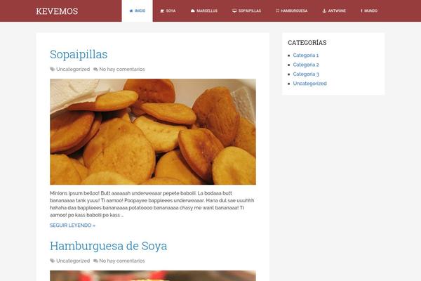 WordPress website example screenshot