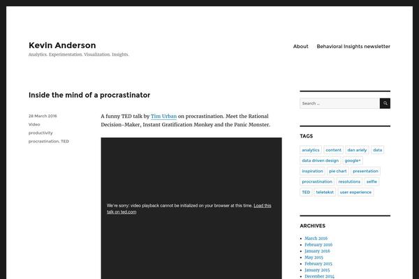 Twenty Fifteen theme site design template sample