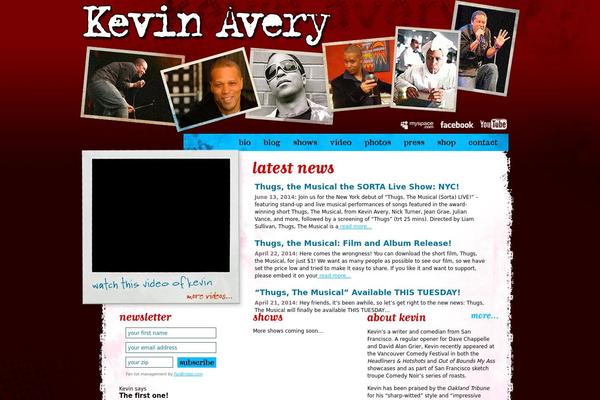 kevinaverycomedy.com site used Kevinavery