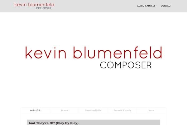 kevinblumenfeld.com site used Blumenfeld-x
