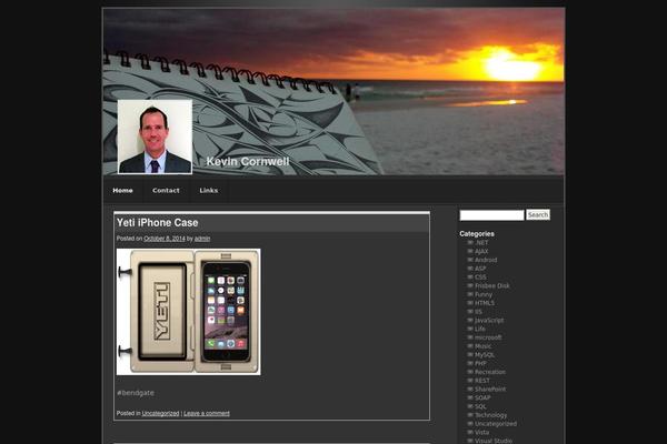 kevincornwell.com site used Shades of Gray